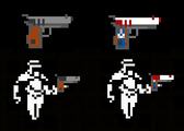 A sprite-vs-sprite comparison of the Holy G and Prison Issue.